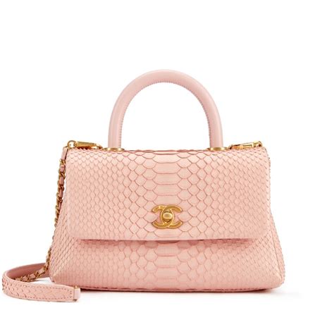 baby pink chanel bag|chanel baby pink python coco.